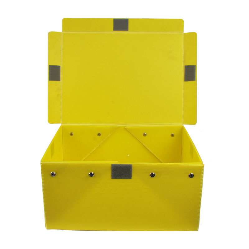 黃色鉚釘自粘貼周轉(zhuǎn)箱